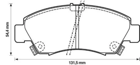 Колодки дискового гальма (вир-во) Jurid 572324J