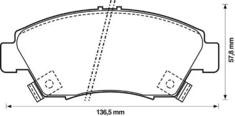 Колодки дискового гальма (вир-во) Jurid 572340J
