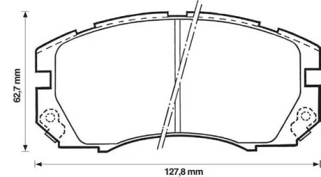 Тормозные колодки передние дисковые Jurid 572377J