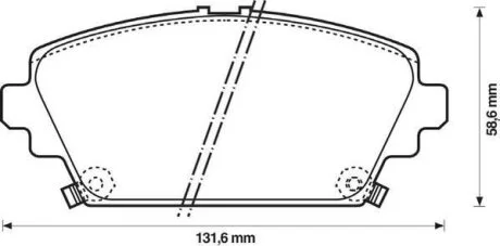 Колодки дискового гальма (вир-во) Jurid 572429J