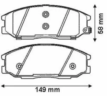 Колодки дискового гальма (вир-во) Jurid 572453J