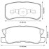 Колодка гальм. диск. MITSUBISHI GRANDIS, PAJERO II (V2_W, V4_W) задн. Jurid 572498J (фото 1)