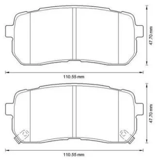 Колодки дискового гальма (вир-во) Jurid 572596J