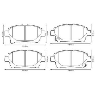 Колодки дискового гальма Jurid 572618J