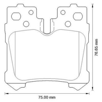 Колодка гальм. диск. LEXUS LS IV 460, 600 H 04/06 - задн. Jurid 572648J
