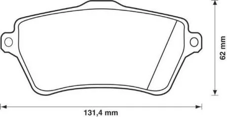 Колодки дискового гальма (вир-во) Jurid 573102JC