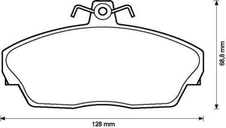 Колодки дискового гальма (вир-во) Jurid 573203J