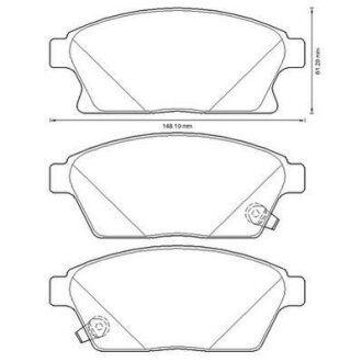 Колодки дискового гальма Jurid 573325J
