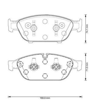 Колодки дискового гальма Jurid 573381J