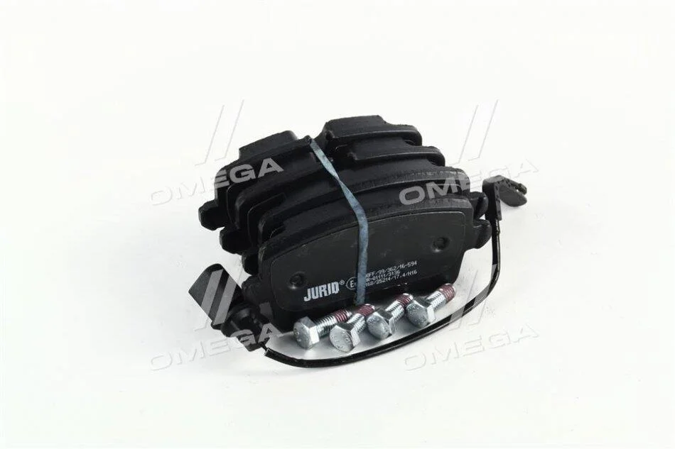 Колодка гальм. диск. AUDI A6 2.0-3.0 2011-,A8 2.0-6.3 09- задн. (вир-во) Jurid 573428J (фото 1)