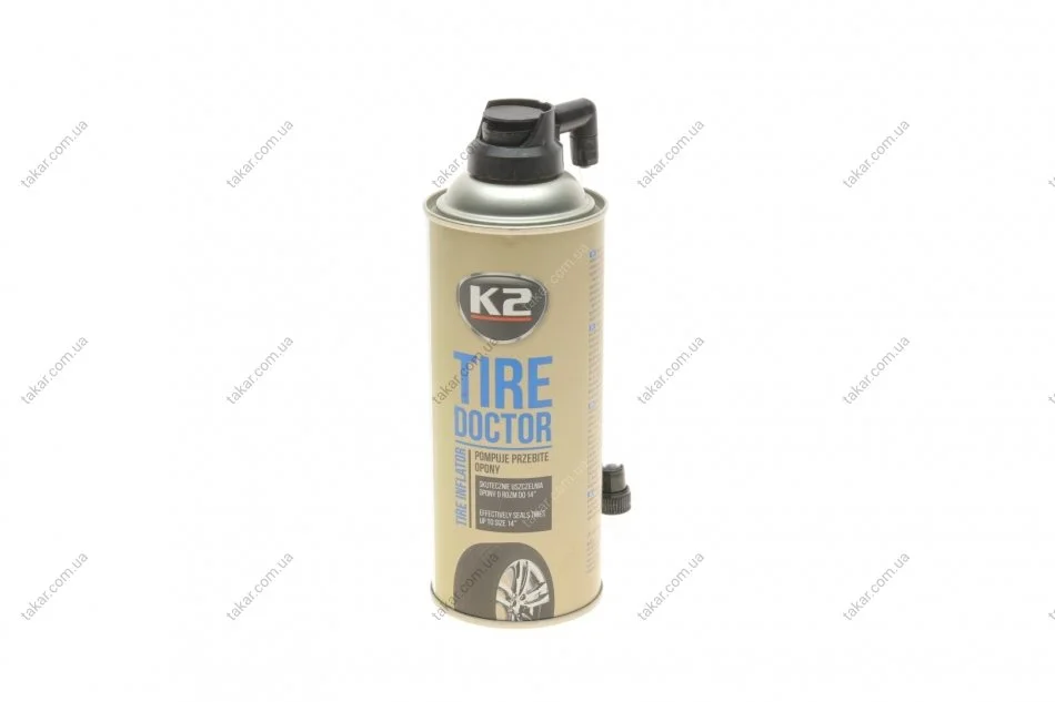 Засіб для аварійної герметизації (вулканізації) шин / BOND TIRE DOKTOR 400ML K2 B310 (фото 1)