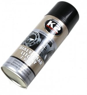Средство для смазки (белый литиевый) / PRO WHITE GREASE PTFE 400ML K2 W121