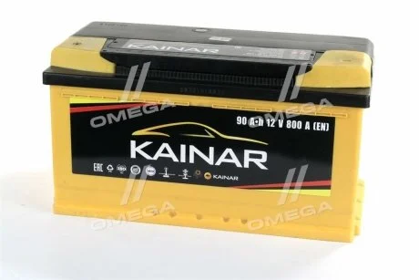 Аккумулятор 90Ah-12v Standart+ (353х175х190), L, EN800 KAINAR 090 261 1 120 ЖЧ