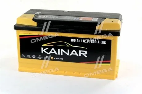 Аккумулятор 100Ah-12v Standart+ (353х175х190), R, EN850 KAINAR 100 261 0 120 ЖЧ