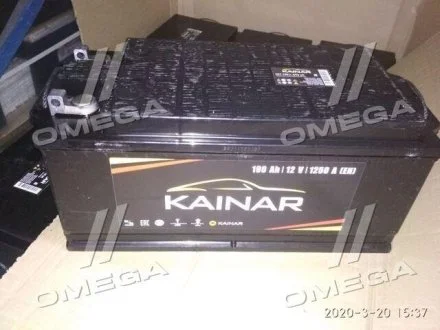 Аккумулятор 190Ah-12v Standart+ (524x239x223), полярность прямая (4),EN1250 БОЛТОВАЯ КЛЕМА KAINAR 190 112 4 120 ЧЧ