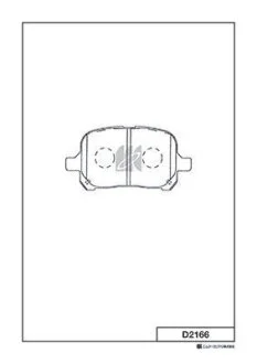Колодка гальм.TOYOTA CAMRY _V20_ FRONT (вир-во MK Kashiyama) KASHIYAMA D2166