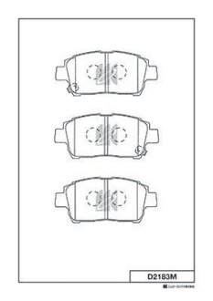 Колодки дискові передни Toyota Corolla (MK) KASHIYAMA D2183M