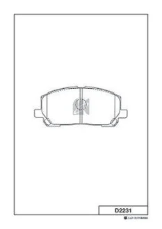 Колодка гальм.TOYOTA LEXUS RX300 MCU15 00- FRONT (вир-во MK Kashiyama) KASHIYAMA D2231
