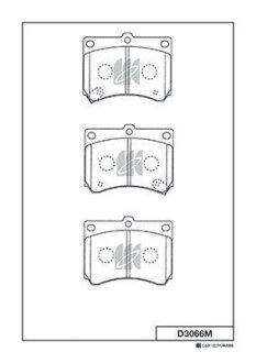 Колодка гальм.MAZDA 323/FAMILIA, AZ3, LASER, EUNOS 90- FRONT (MK) KASHIYAMA D3066M