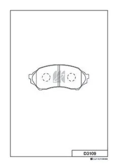 Колодка гальм.MAZDA FAMILIA/323 BJ5W 98-00 BJ#P 98- FRONT (вир-во MK Kashiyama) KASHIYAMA D3109