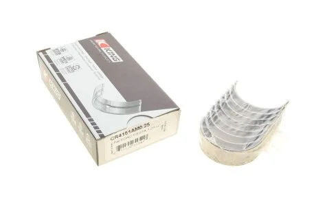 Вкладиші шатунні FORD 0,25 ZETEC 1.2 16V/1.4 16V/1,7 16V (вир-во) King CR4151AM0.25