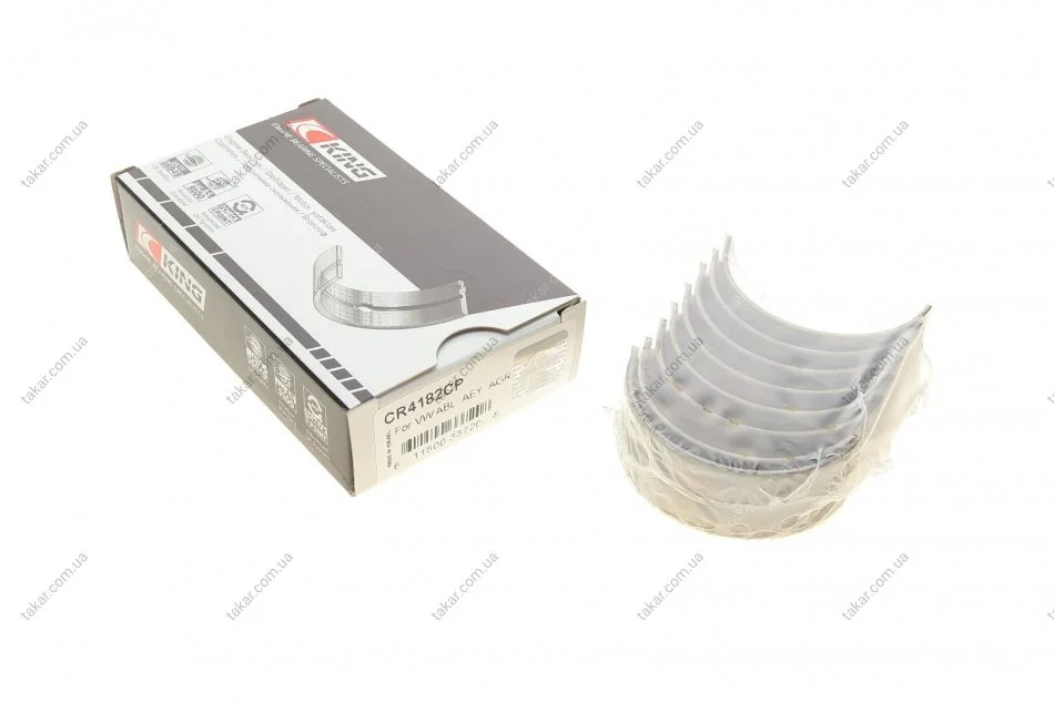 Вкладыши шатунные комплект KING AUDI/FORD/SEAT/SKODA/VW 1,9D/TD King CR4182CP (фото 1)