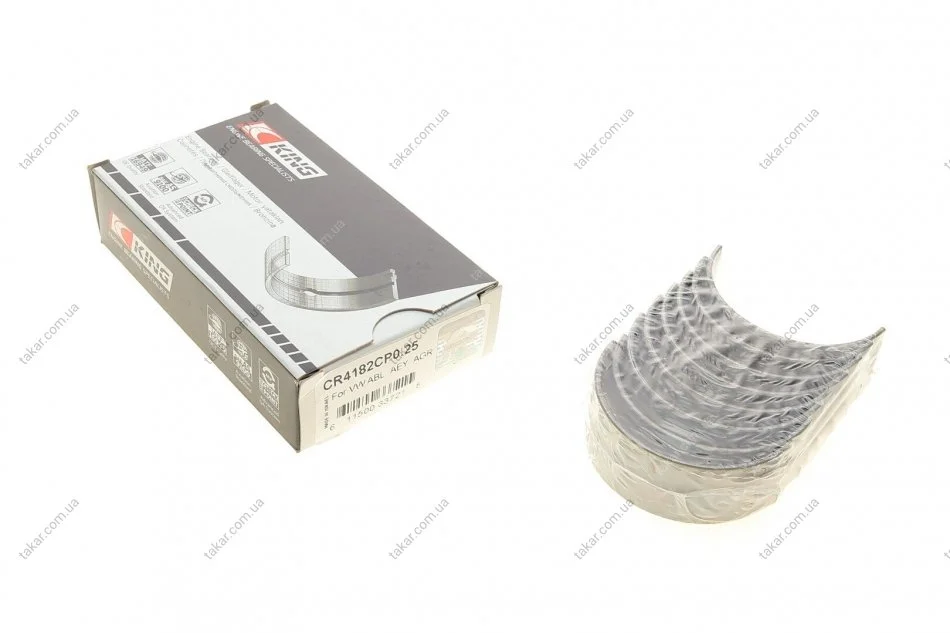 Вкладыши шатунные комплект KING AUDI/FORD/SEAT/SKODA/VW 1,9D/TD King CR4182CP0.25 (фото 1)