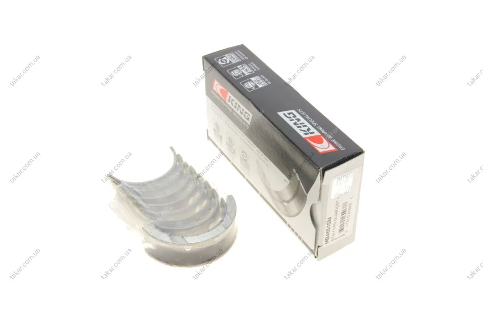 Вкладиші корінні комплект KING FORD \'\'1.0 Ecoboost \'\'12>> King MB4551SM (фото 1)