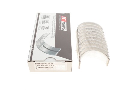 A_Вкладиші корінні комплект RENAULT Clio,Megane 1,6 95-03 King MB5350AM0.25