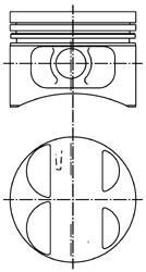 Поршень цилиндра ОМП 406 d=93,0 (п/п+ст/к+п/к) П/К (выр-во KS) KOLBENSCHMIDT 40075620