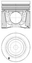 Поршень MB 106,00 (KS) KOLBENSCHMIDT 40270600