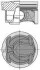 Поршень з кільцями FORD/LAND ROVER/VOLVO 87.5 TPBA/204PT/B4204T7 2,0 16V 10- (вир-во KS) KOLBENSCHMIDT 40315600 (фото 1)