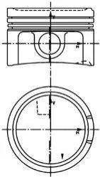 Поршень KOLBENSCHMIDT 40434600 (фото 1)