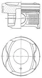 Поршень з кільцями KOLBENSCHMIDT 41250610