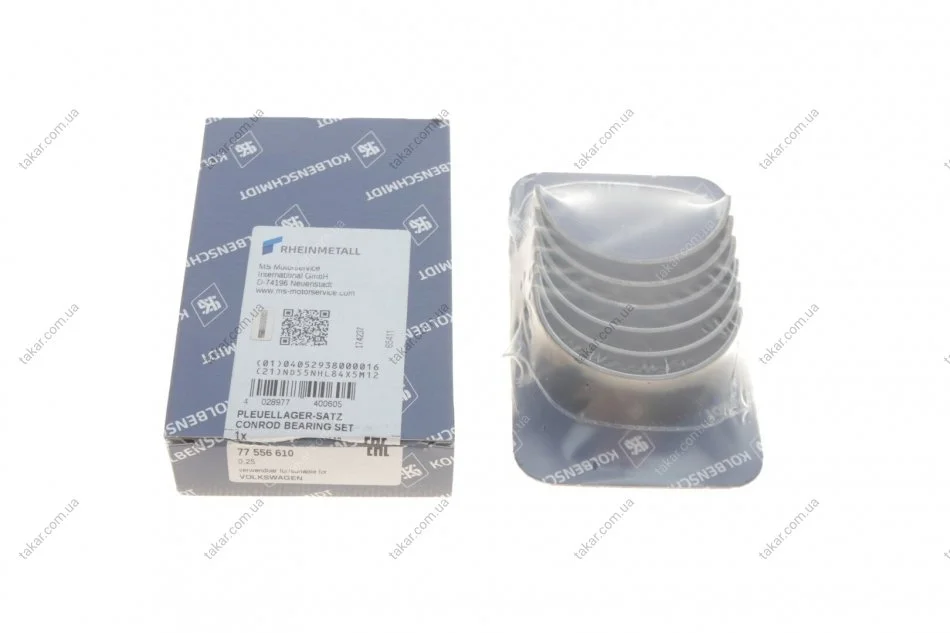 Вкладиші шатунні PL VW PDE (3 ZYL.) SPUTTER (вир-во KS) KOLBENSCHMIDT 77556610 (фото 1)