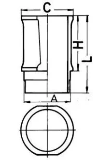 Гильза поршневая (вир-во KS) KOLBENSCHMIDT 89301110