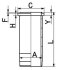 Гильза поршневая (KS) KOLBENSCHMIDT 89561110 (фото 1)