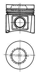 Поршень MB 130,00 (KS) KOLBENSCHMIDT 90614600