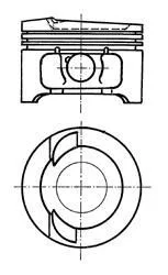 Поршень VW 82,01 KOLBENSCHMIDT 91033620