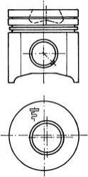 Поршень, комплект FIAT 2.8TD Euro 2 98- KOLBENSCHMIDT 94701630 (фото 1)