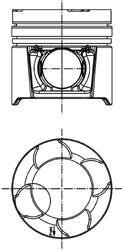 Поршень MAN 108,00 (KS) KOLBENSCHMIDT 97458600