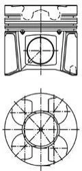 Поршень KOLBENSCHMIDT 99469600 (фото 1)