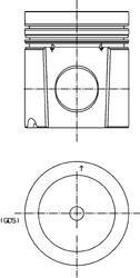 Поршень DAF 118,01 (KS) KOLBENSCHMIDT 99799700