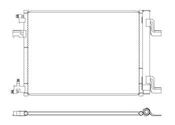Радіатор кондиціонера (Конденсатор) із осушувачем KOYORAD CD310493