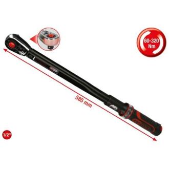 Динамометричний ключ 1/2" ERGOprec 60-320 Нм храпова головка KS TOOLS 516.1572