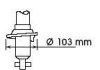 Амортизатор пружинно-підшипниковий газомасляний двотрубний задній двобічний KYB 341186 (фото 3)