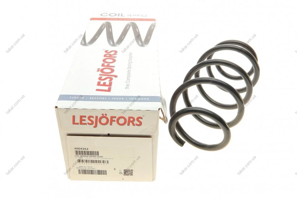 Пружина подвески передняя винтовая LESJOFORS 4004262 (фото 1)