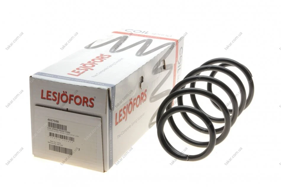 Пружина подвески передняя винтовая LESJOFORS 4027598 (фото 1)
