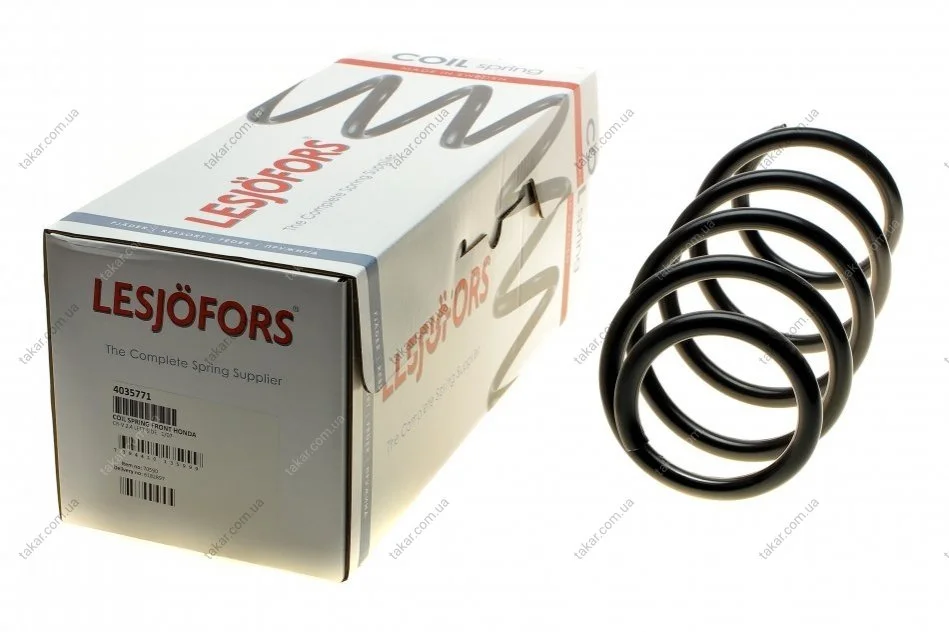 Пружина подвески передняя винтовая LESJOFORS 4035771 (фото 1)