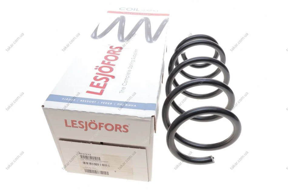 Пружина подвески передняя винтовая LESJOFORS 4037272 (фото 1)